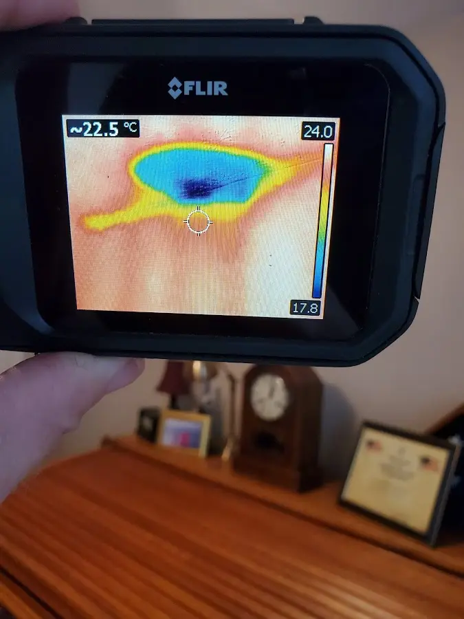 Thermal imaging inspection for water damage in Highland Springs