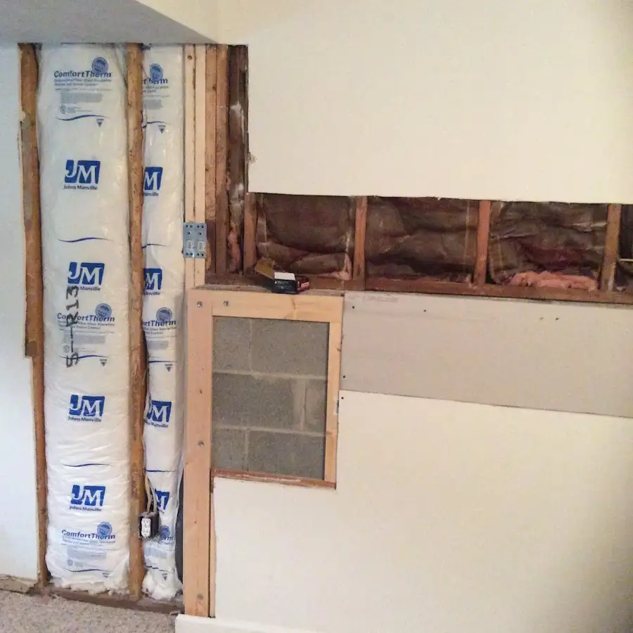 Wall insulation replacement during Contents Cleaning & Restoration in Highland Springs